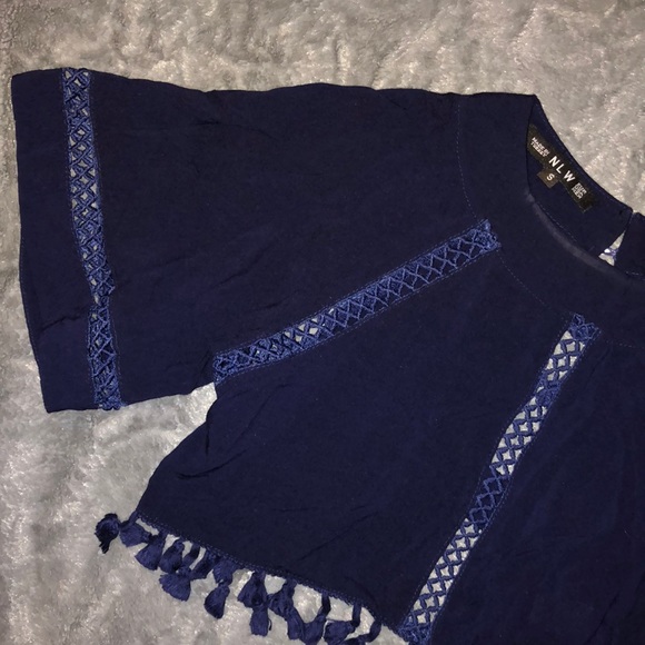 Deep blue crop top - Picture 3 of 8